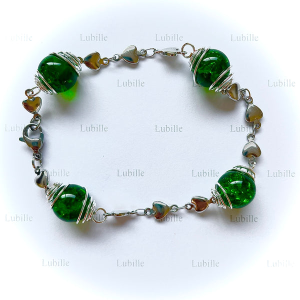 Bracelet arg "menthe intense"