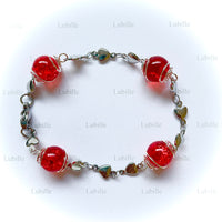 Bracelet arg "rouge écarlate"