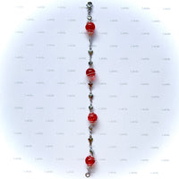 Bracelet arg "rouge écarlate"