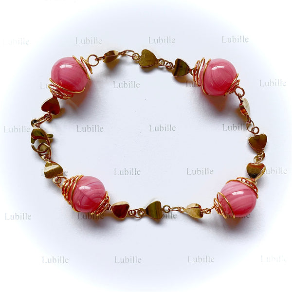 Bracelet or "bonbon rose"