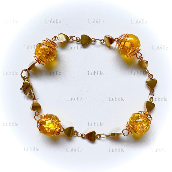 Bracelet or "soleil jaune"