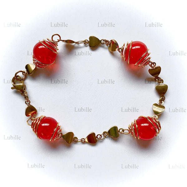 Bracelet or "orange flamme"