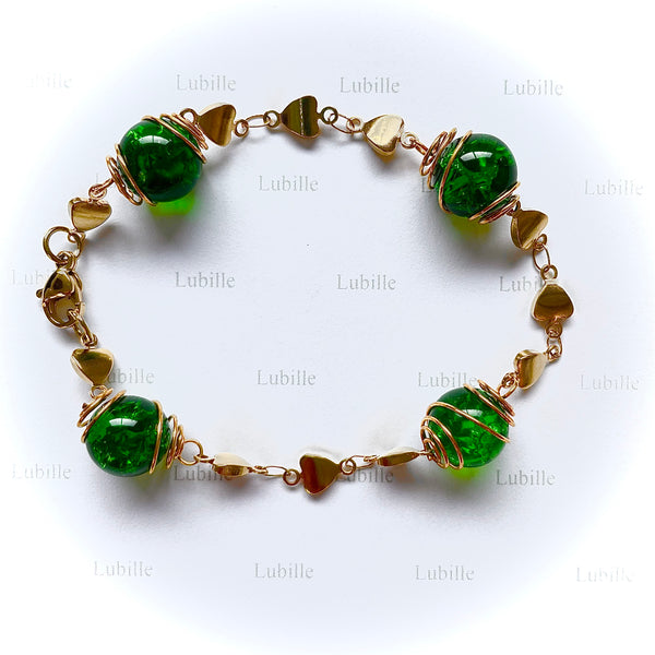 Bracelet or "menthe intense"