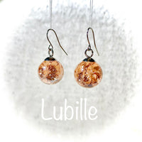 Boucles 𝕃 arg "rose ballerine"